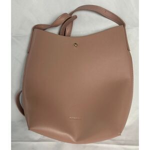 Samara Pink Peony Vegan Leather Medium Shoulder Crossbody Bag Purse